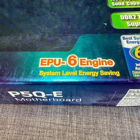 Open Box Asus P5Q-E Motherboard LGA775 Dual DDR2 Supports Intel Core 2 MBP5QER - Picture 4 of 11